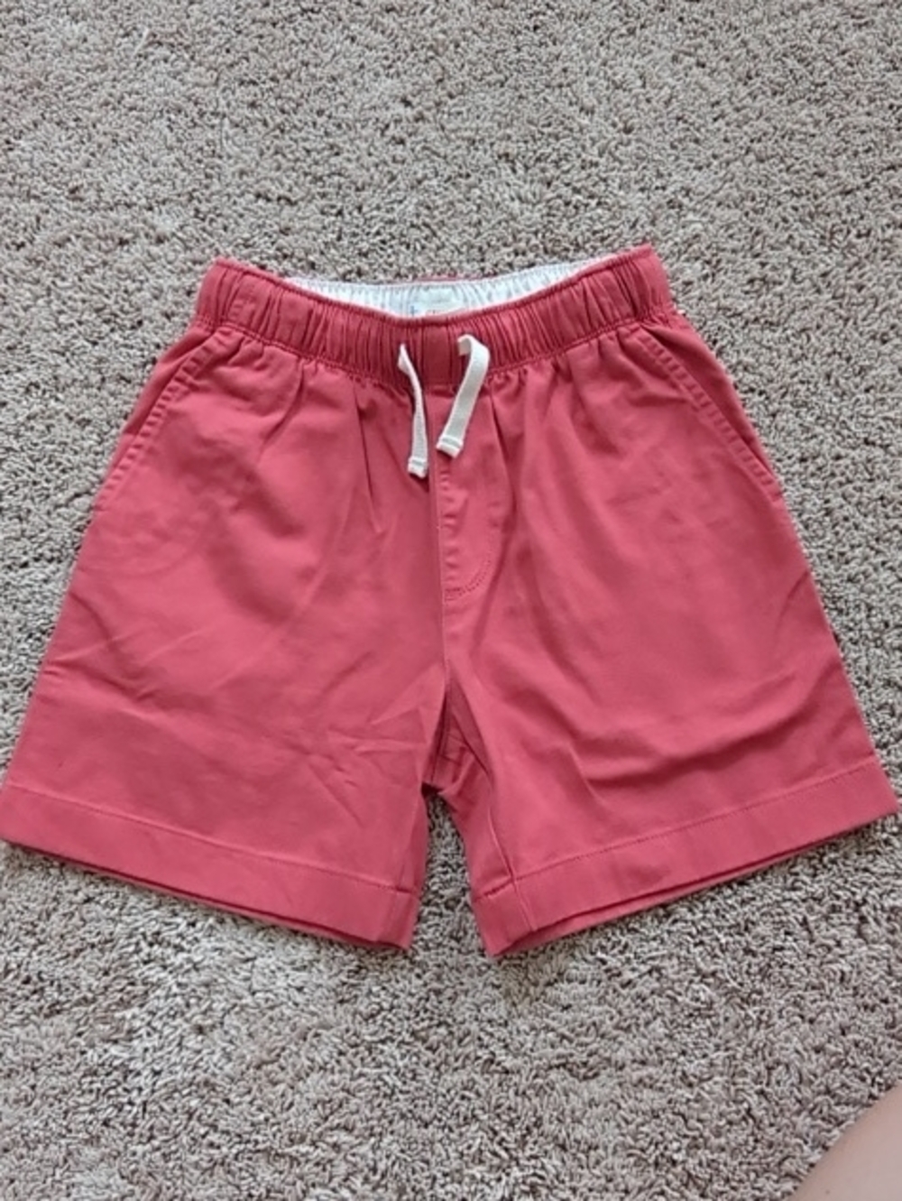 Crewcuts Coral Drawstring Shorts in Warm Pink